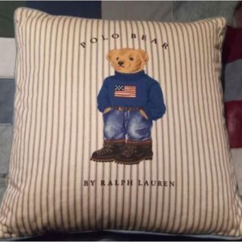 Ralph Lauren Retro Bear Throw Pillow